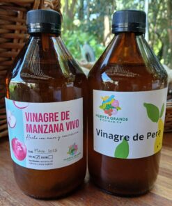 Combo Vinagre de Manzana Organico 500 cc + Vinagre de Pera organico 500 cc