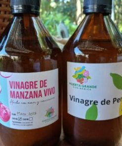Combo 1 vinagre de manzana organico x 250 cc + 1 vinagre de Pera organico x 250cc