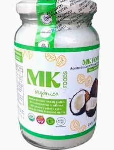 Aceite de coco extra virgen 360cc MK organico