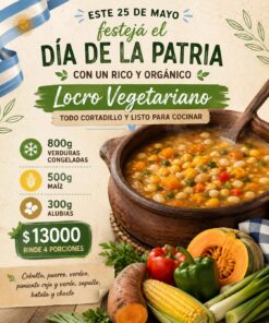 Verduras congeladas para locro 800gr+500gr maiz+300gr poroto alubia