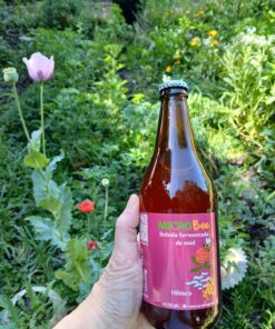 Bebida fermentada de miel Microbee 500cc sin conservantes - Hibiscus