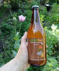 Bebida fermentada de miel Microbee 500cc sin conservantes - Jengibre y curcuma